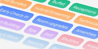 What are the most common event add-ons venues sell?